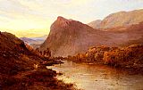 Sunset In The Glen by Alfred de Breanski